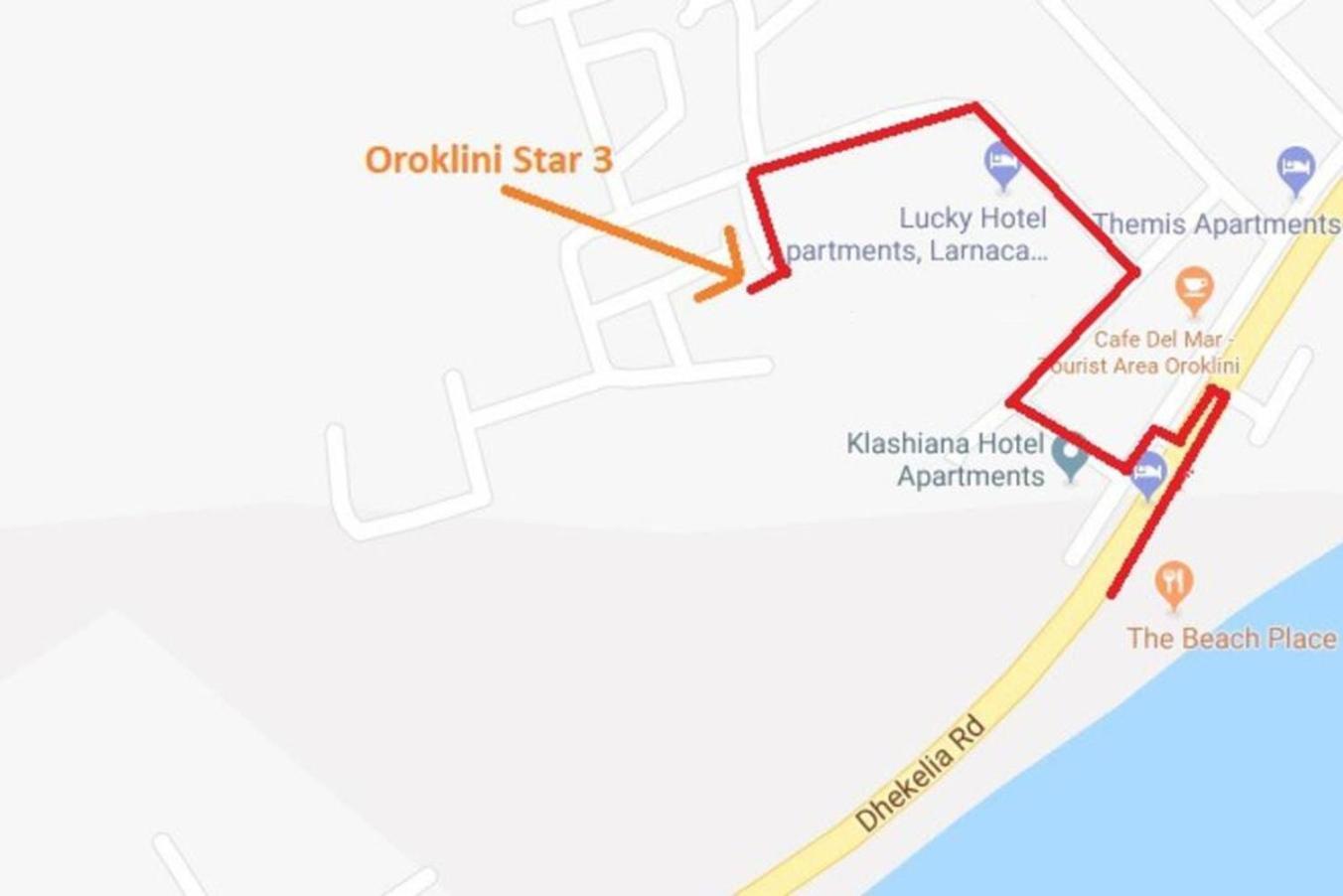 Oroklini Star 200Metres From The Sandy Beach Larnaca Exterior foto